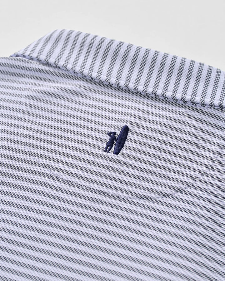 Johnnie-O Performance Mesh Polo - Cruz Stripe: Navy Viola