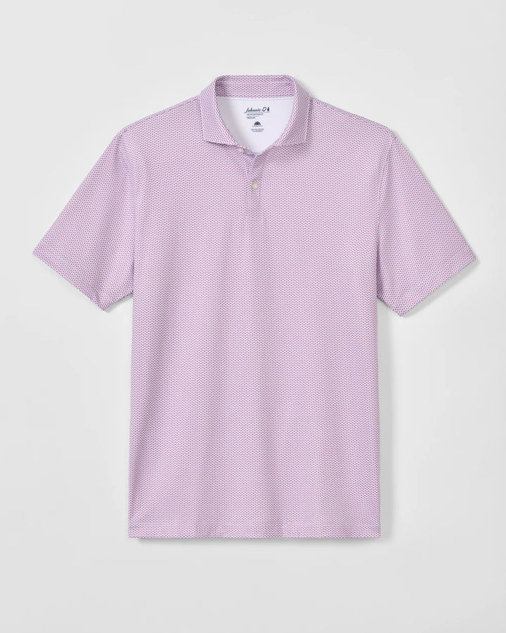 Johnnie-O Performance Jersey Polo: Darts: Racing Red