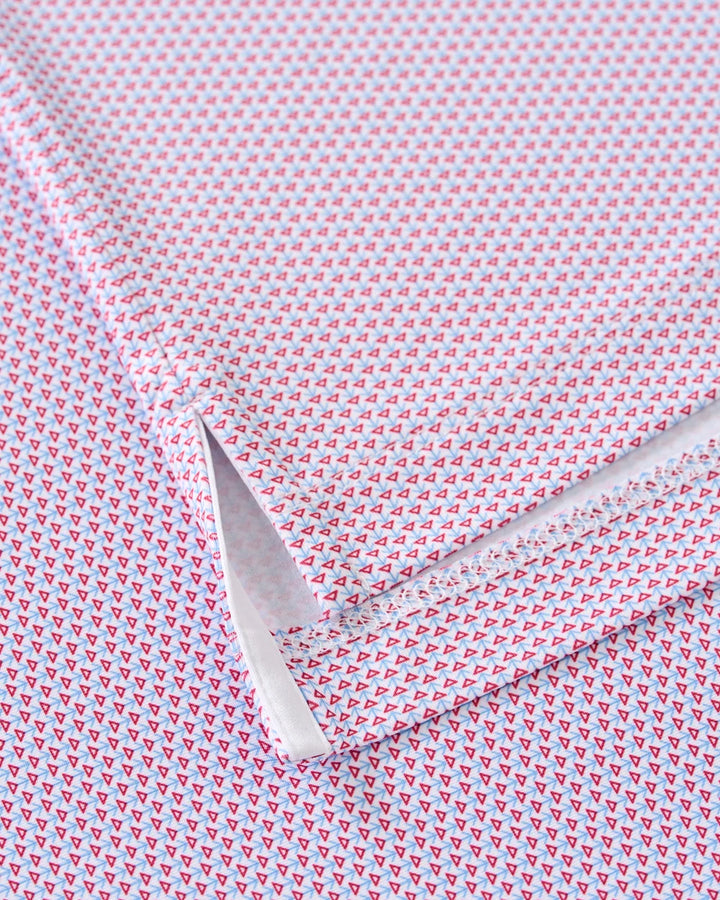Johnnie-O Performance Jersey Polo: Darts: Racing Red