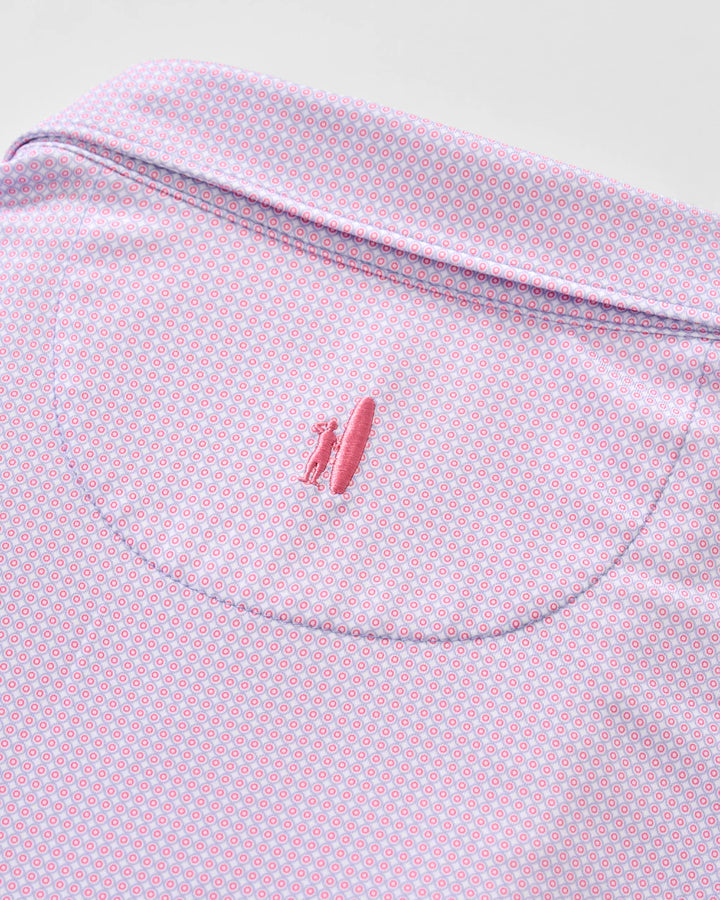 Johnnie-O Performance Jersey Polo - Dot Neat: Palm Beach