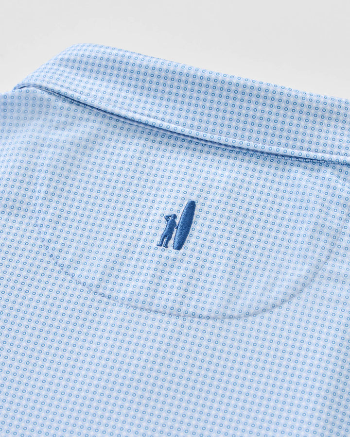 Johnnie-O Performance Jersey Polo - Dot Neat: Sailor