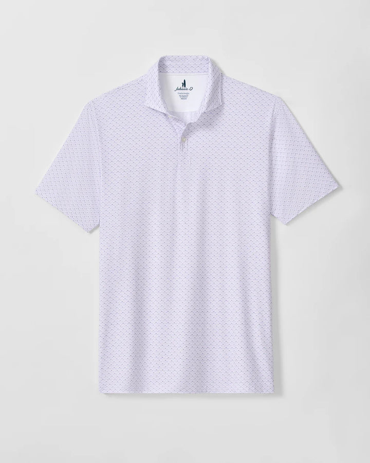 Johnnie-O Performance Jersey Polo: Fall Flower: Viola