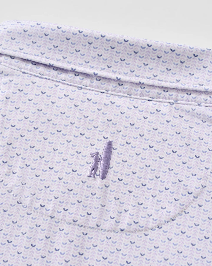 Johnnie-O Performance Jersey Polo: Fall Flower: Viola
