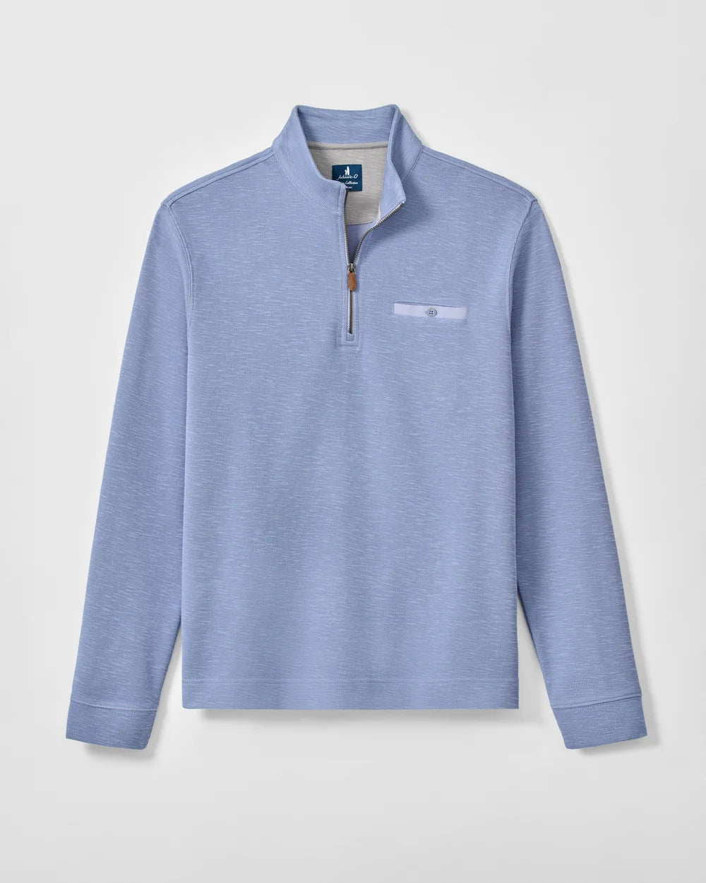 Johnnie-O Flame Stitch 1/4 Zip Pullover: Cloudburst