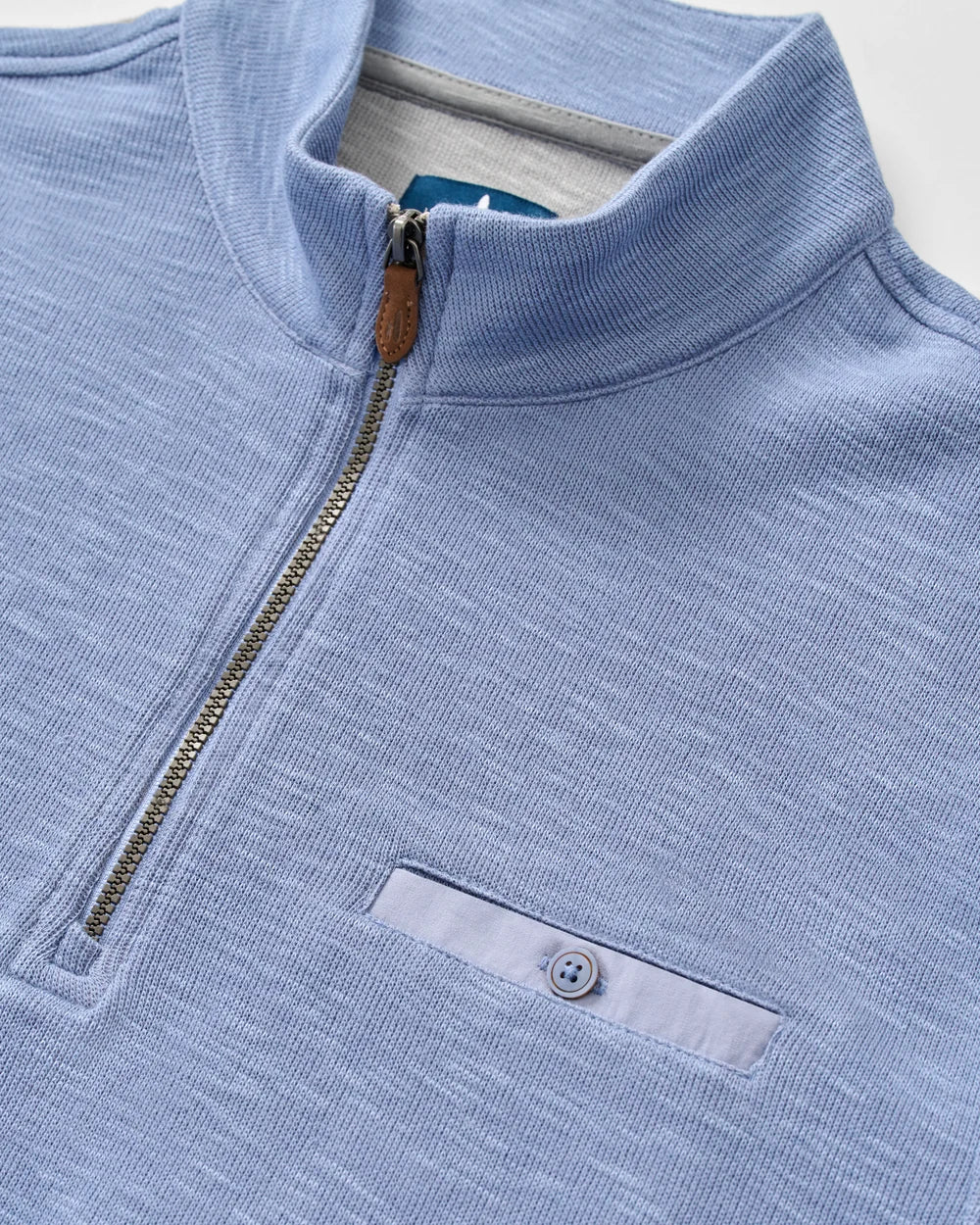 Johnnie-O Flame Stitch 1/4 Zip Pullover: Cloudburst