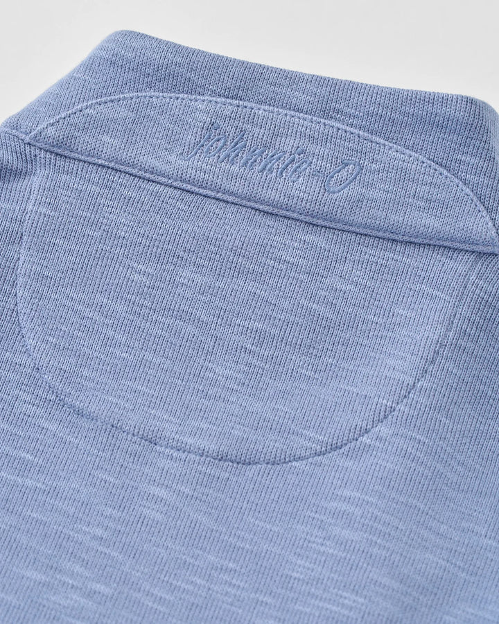 Johnnie-O Flame Stitch 1/4 Zip Pullover: Cloudburst