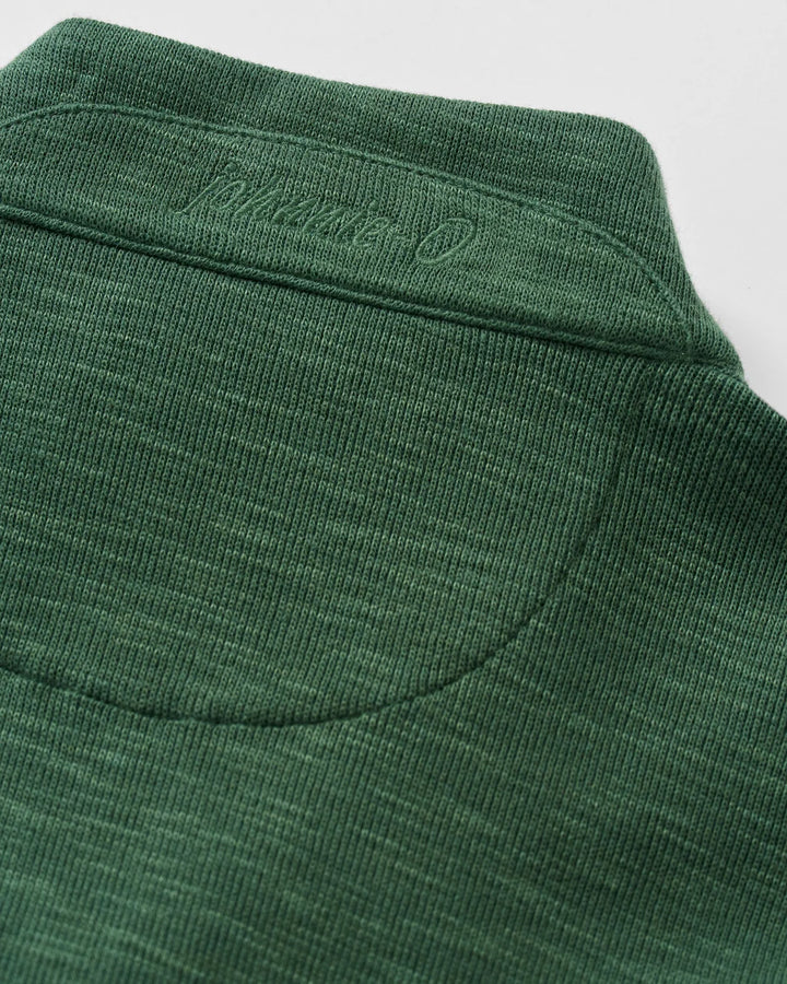 Johnnie-O Flame Stitch 1/4 Zip Pullover: Evergreen