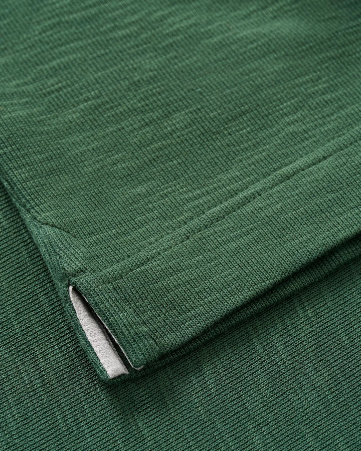 Johnnie-O Flame Stitch 1/4 Zip Pullover: Evergreen