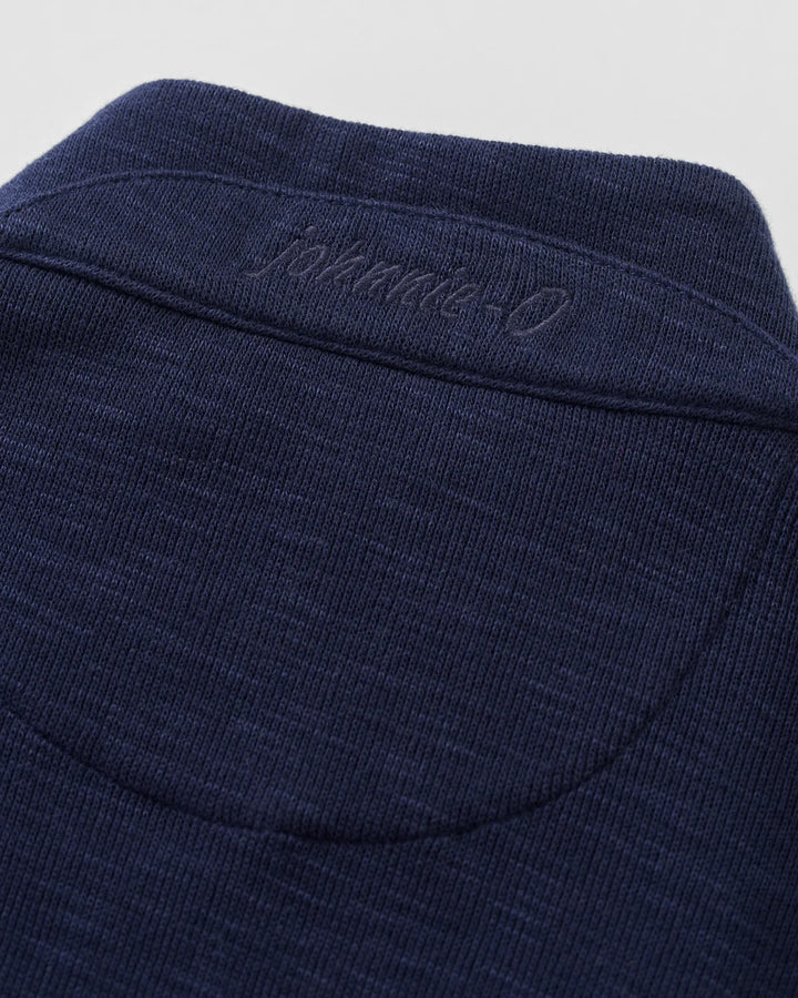Johnnie-O Flame Stitch 1/4 Zip Pullover: Navy