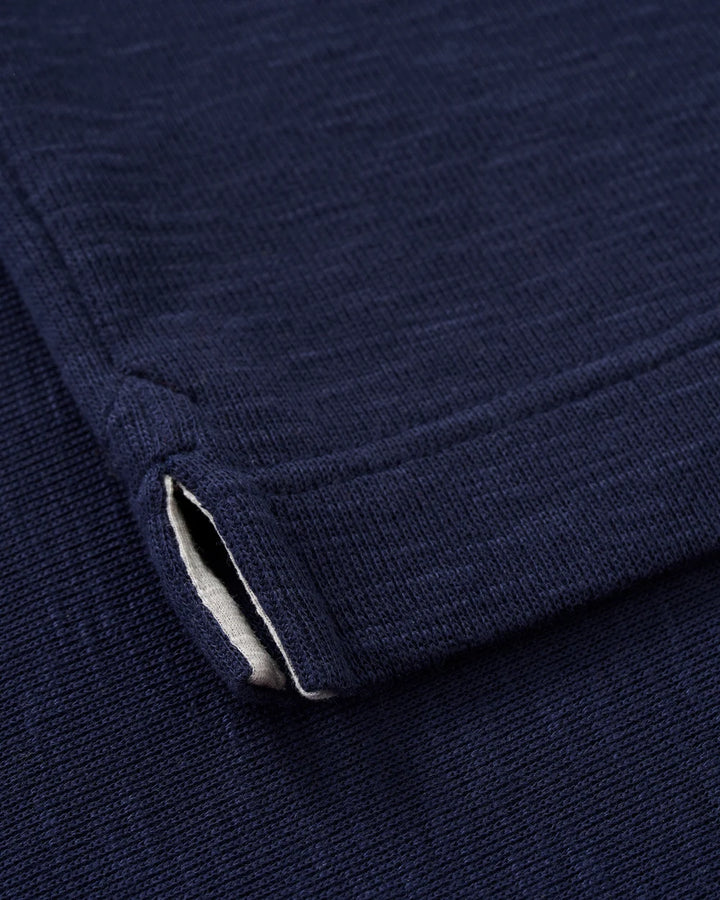 Johnnie-O Flame Stitch 1/4 Zip Pullover: Navy