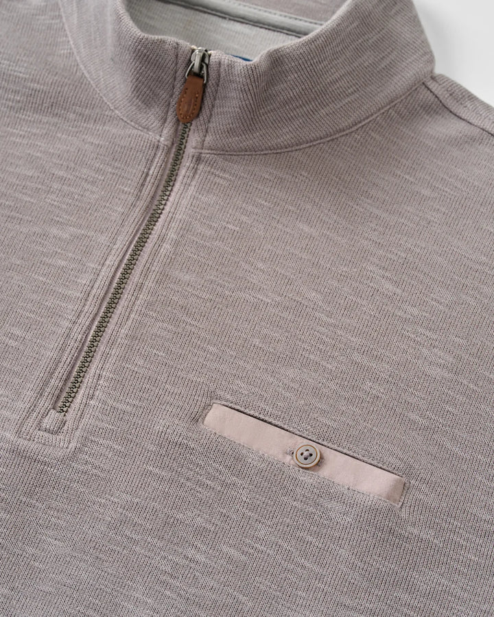 Johnnie-O Flame Stitch 1/4 Zip Pullover: Thunder