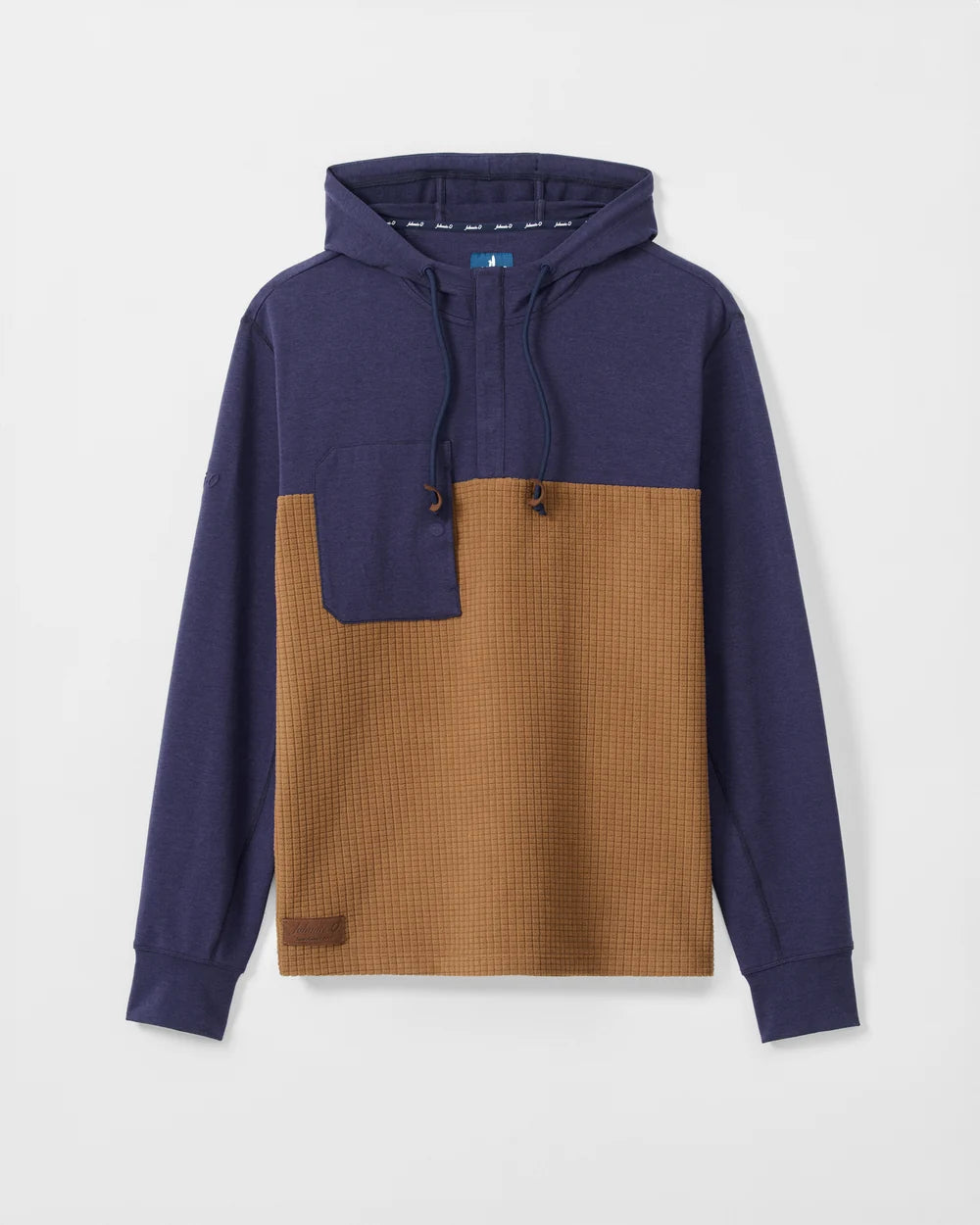 Johnnie-O Fleece Tech Hoodie: Navy