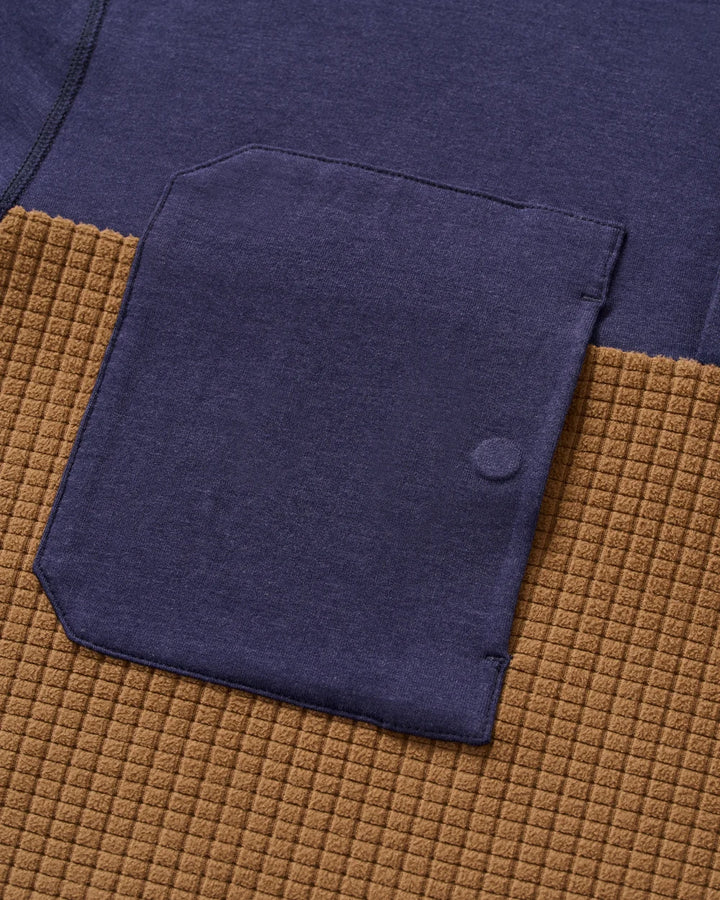Johnnie-O Fleece Tech Hoodie: Navy