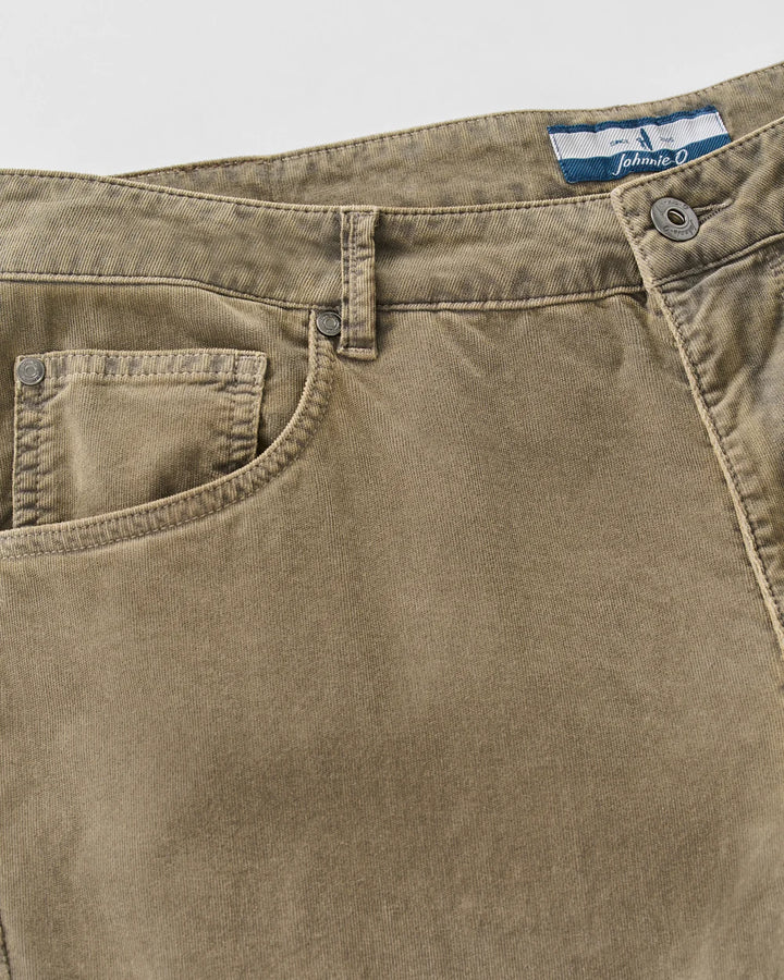 Johnnie-O Hampton Garment-Dyed Corduroy Pant: Fawn