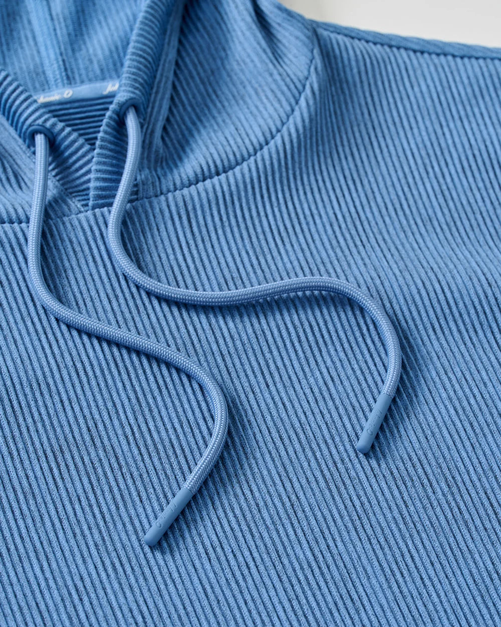 Johnnie-O Hoppin Ribbed Knit Performance Hoodie: Heather: Sailor
