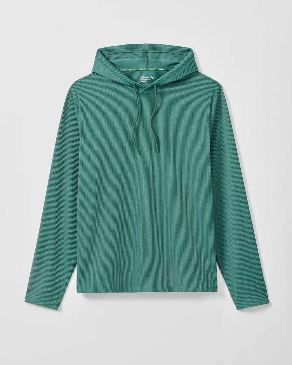 Johnnie-O Hoppin Ribbed Knit Performance Hoodie: Heather: Zest
