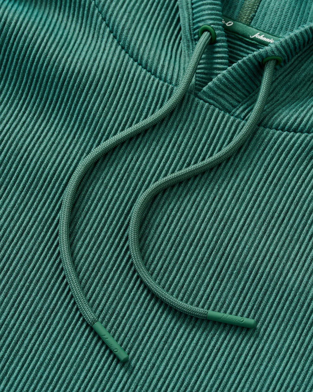 Johnnie-O Hoppin Ribbed Knit Performance Hoodie: Heather: Zest