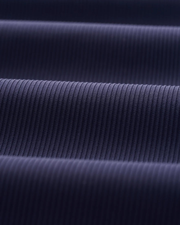 Johnnie-O Hoppin Ribbed Knit Performance 1/4-Zip Pullover: Navy