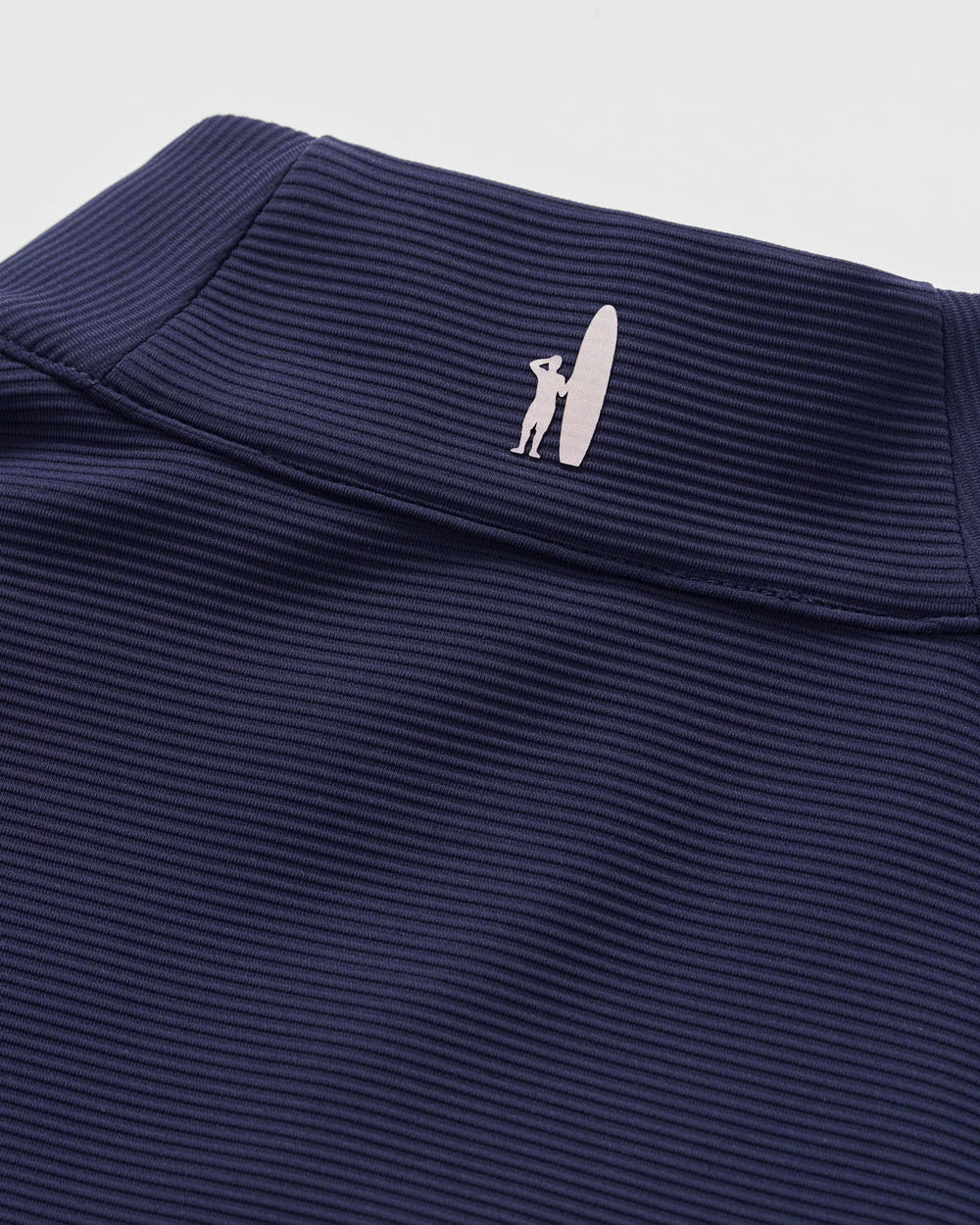 Johnnie-O Hoppin Ribbed Knit Performance 1/4-Zip Pullover: Navy