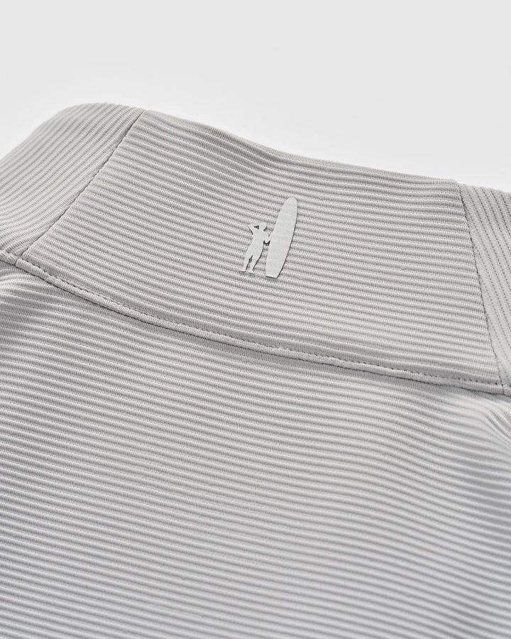 Johnnie-O Hoppin Ribbed Knit Performance 1/4-Zip Pullover: Seal