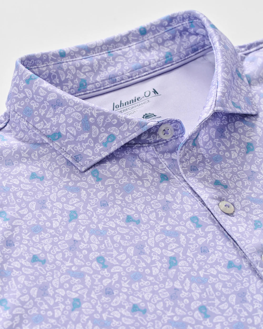 Johnnie-O Performance Jersey Polo - Island Cocktail: Viola