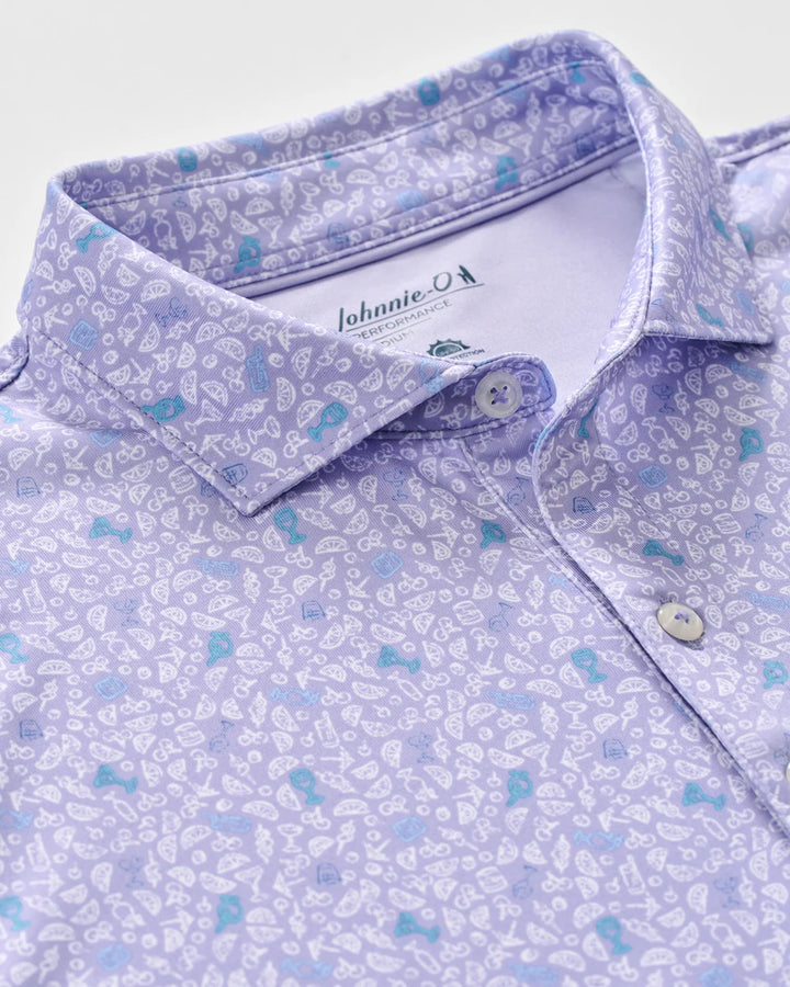 Johnnie-O Performance Jersey Polo - Island Cocktail: Viola