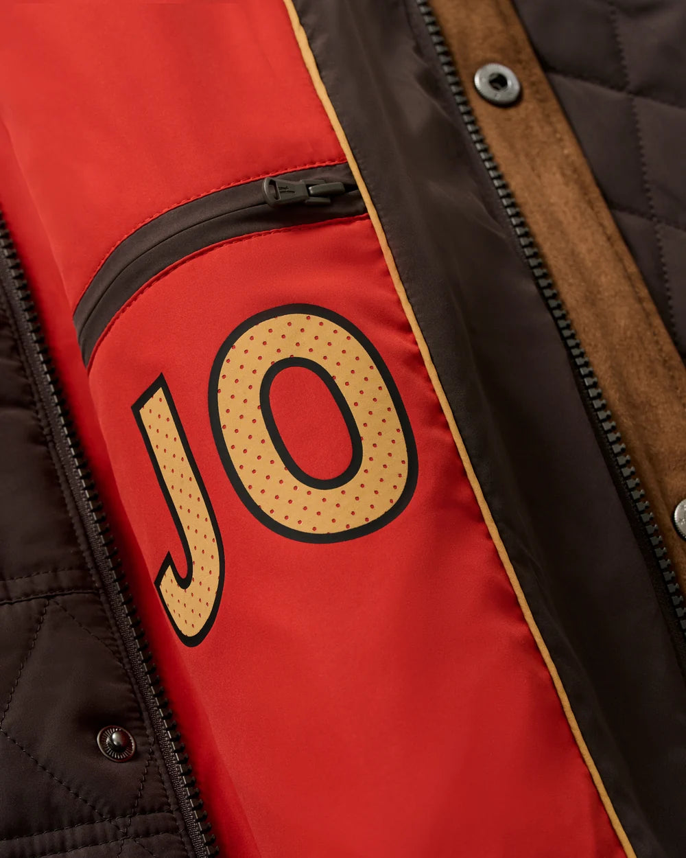 Johnnie-O Juno Quilted Snap Jacket: Cocoa