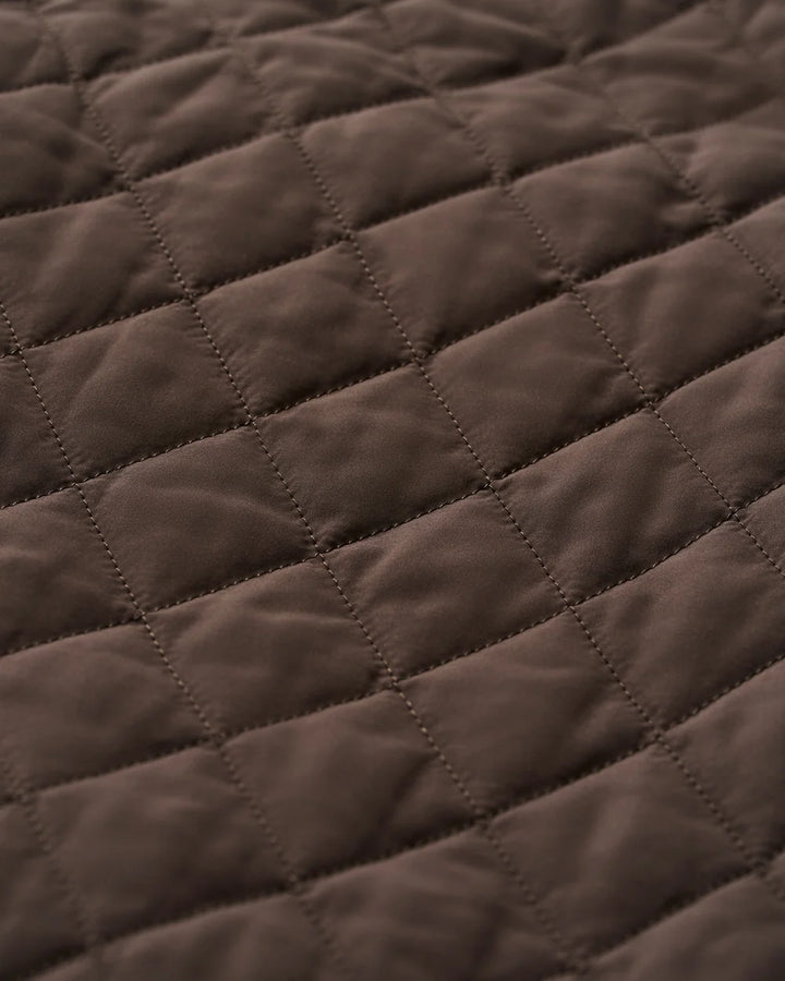 Johnnie-O Juno Quilted Snap Jacket: Cocoa