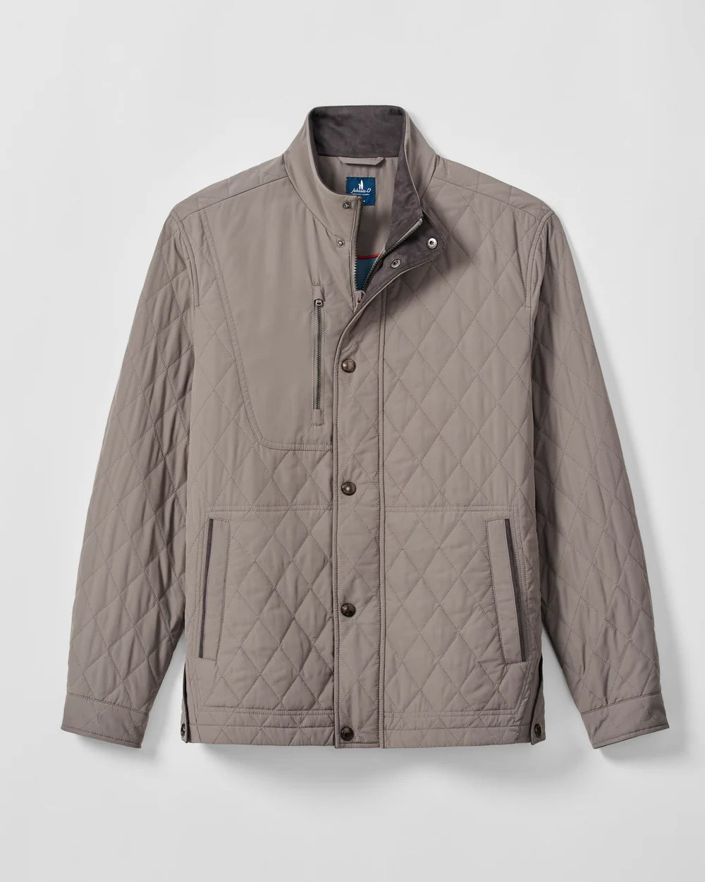 Johnnie-O Juno Quilted Snap Jacket: Magnesium