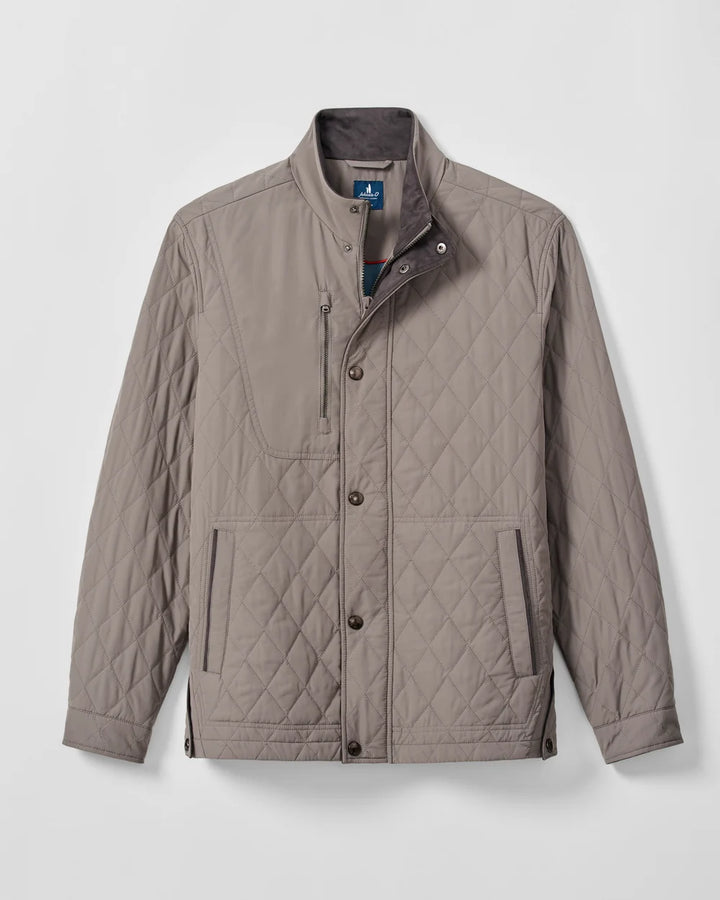 Johnnie-O Juno Quilted Snap Jacket: Magnesium