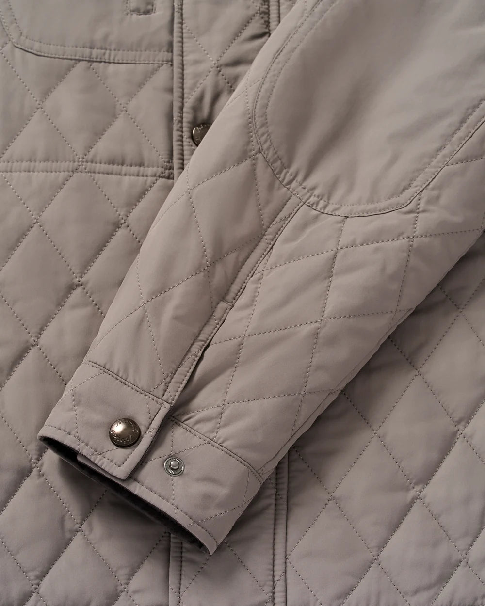 Johnnie-O Juno Quilted Snap Jacket: Magnesium