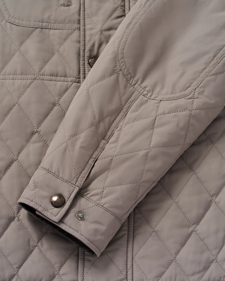 Johnnie-O Juno Quilted Snap Jacket: Magnesium