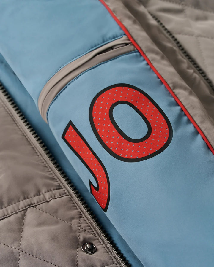 Johnnie-O Juno Quilted Snap Jacket: Magnesium