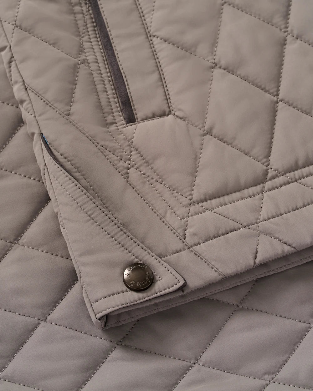 Johnnie-O Juno Quilted Snap Jacket: Magnesium