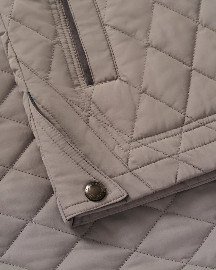 Johnnie-O Juno Quilted Snap Jacket: Magnesium