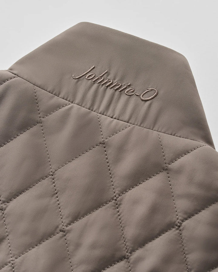 Johnnie-O Juno Quilted Snap Jacket: Magnesium