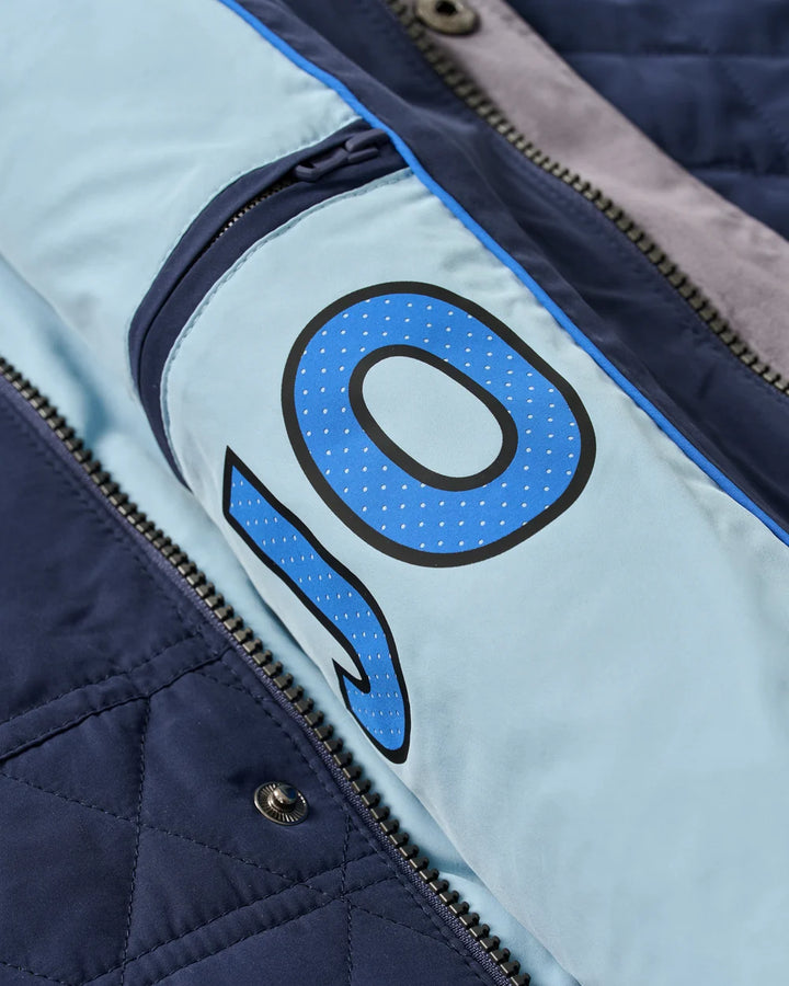 Johnnie-O Juno Quilted Snap Jacket: Navy