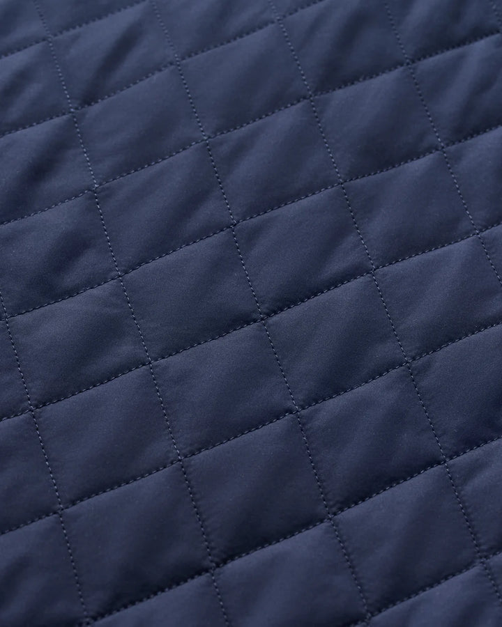 Johnnie-O Juno Quilted Snap Jacket: Navy