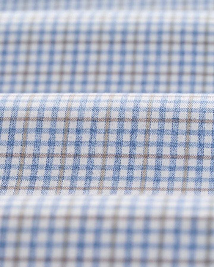 Johnnie-O Everyday Performance Button Up Shirt - Koby Mini Pane: Navy