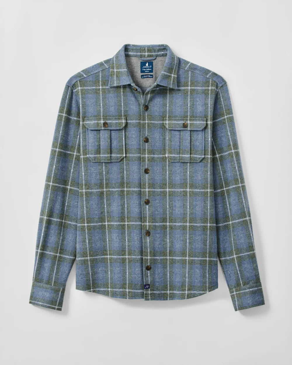 Johnnie-O Lodge Shirt - Labrador Tartan: Laguna Blue