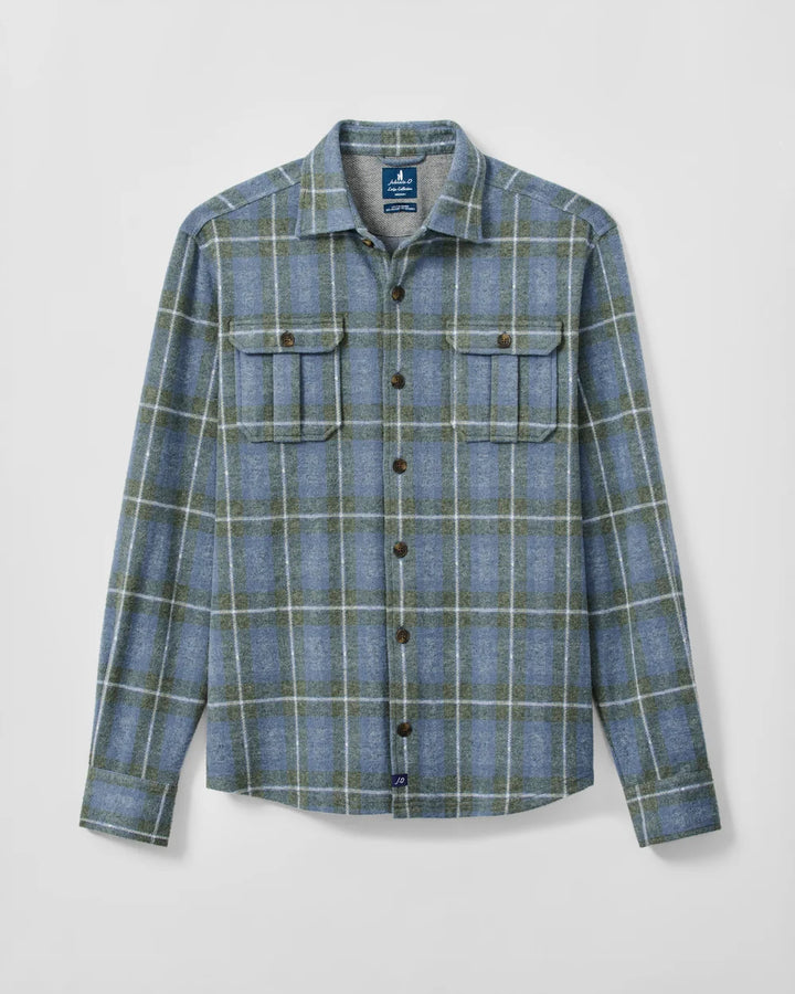 Johnnie-O Lodge Shirt - Labrador Tartan: Laguna Blue