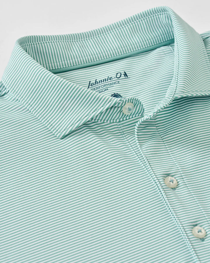 Johnnie-O Performance Jersey Polo - Lyndonn Stripe: Sublime
