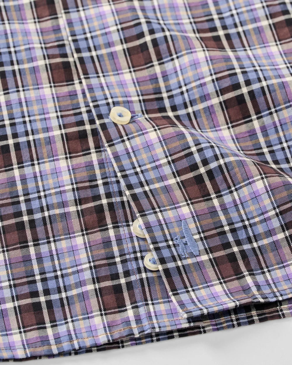 Johnnie-O Top Shelf Cotton Button Down Shirt - Merced Multi Check: Bluestone