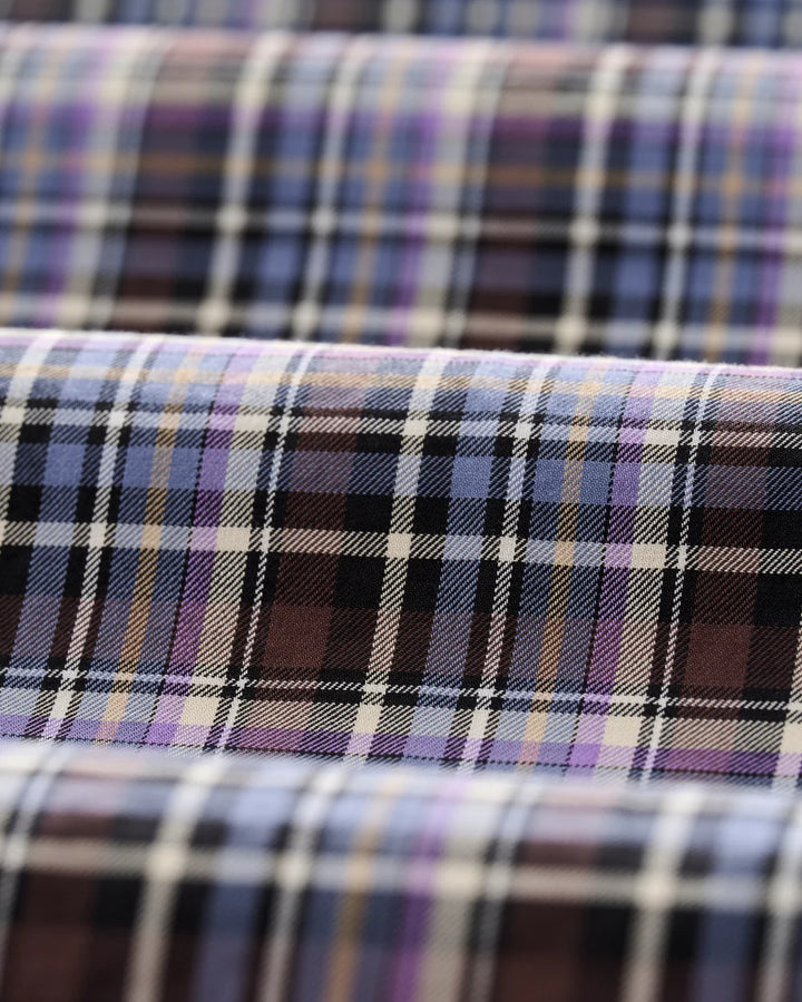 Johnnie-O Top Shelf Cotton Button Down Shirt - Merced Multi Check: Bluestone