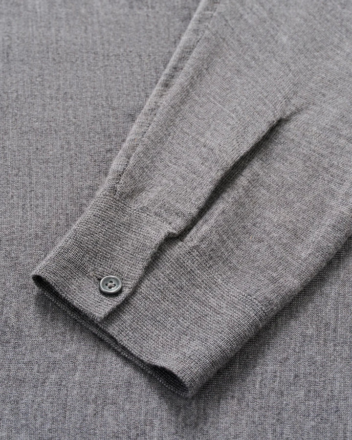 Johnnie-O Merino Blend Polo: Charcoal