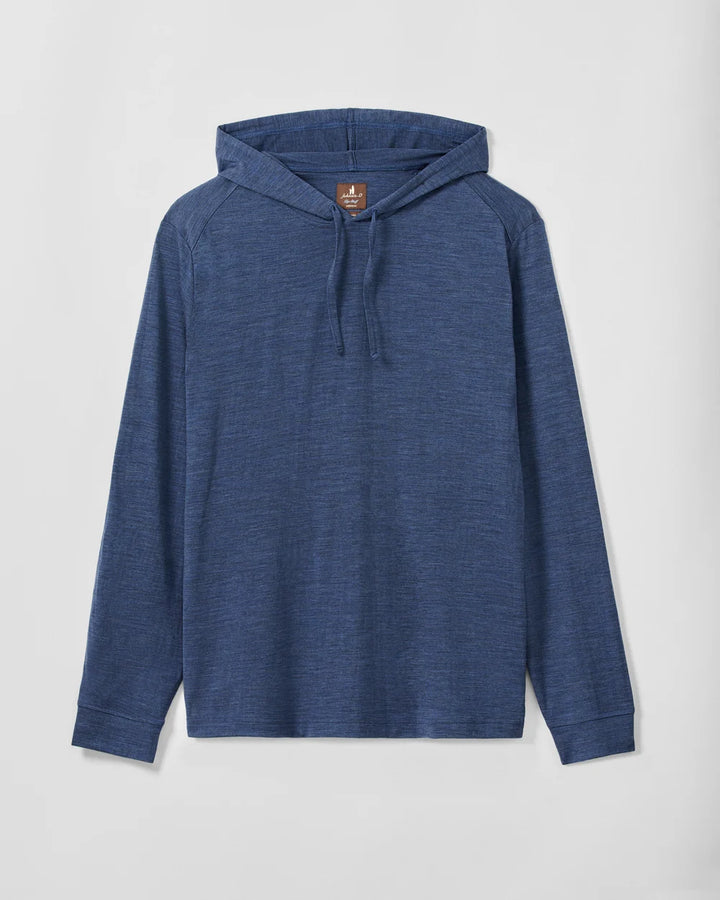 Johnnie-O Merino Hoodie Tee: Pacific