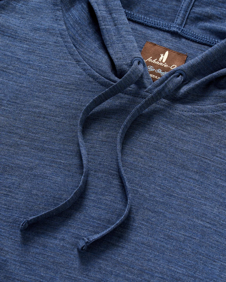 Johnnie-O Merino Hoodie Tee: Pacific