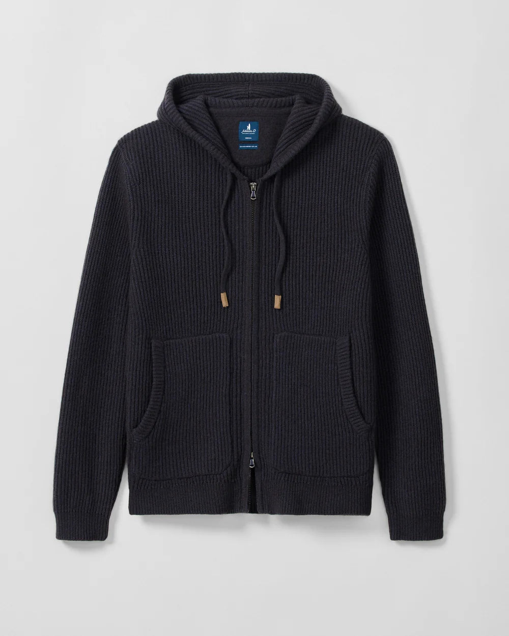 Johnnie-O Merino Yak Hooded Sweater: Navy