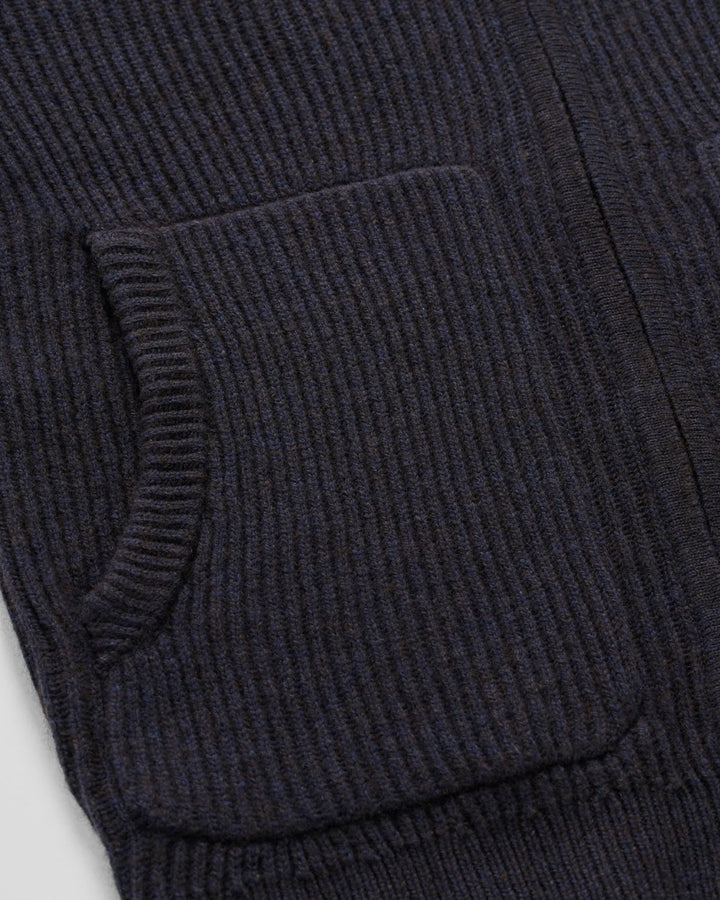 Johnnie-O Merino Yak Hooded Sweater: Navy