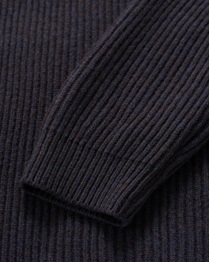 Johnnie-O Merino Yak Hooded Sweater: Navy